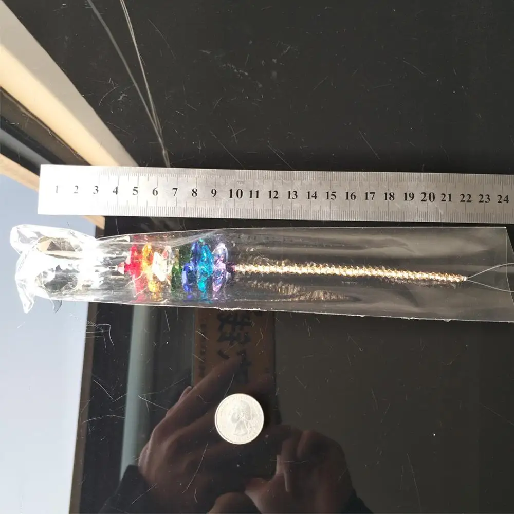 DIY Clear Rainbow Suncatcher Glass Pendant Crystal Faceted Ball For Lighting Chandelier Decoration