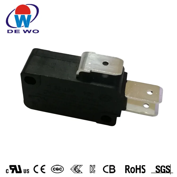 DEWO factory  micro switch DV16  3 terminal black microswitches 250VAC 5A 10A16A 15A microswitches