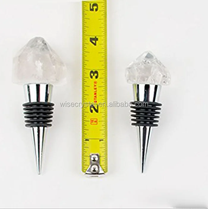 Crystal gemstone natural healing quartz Crystal Wine Stopper for Wedding Gifts
