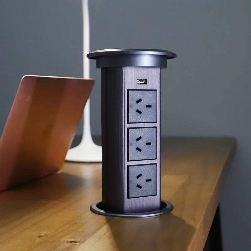 Under hdmi meeting multi usb hidden power electrical office conference pop up electric power socket for tablet
