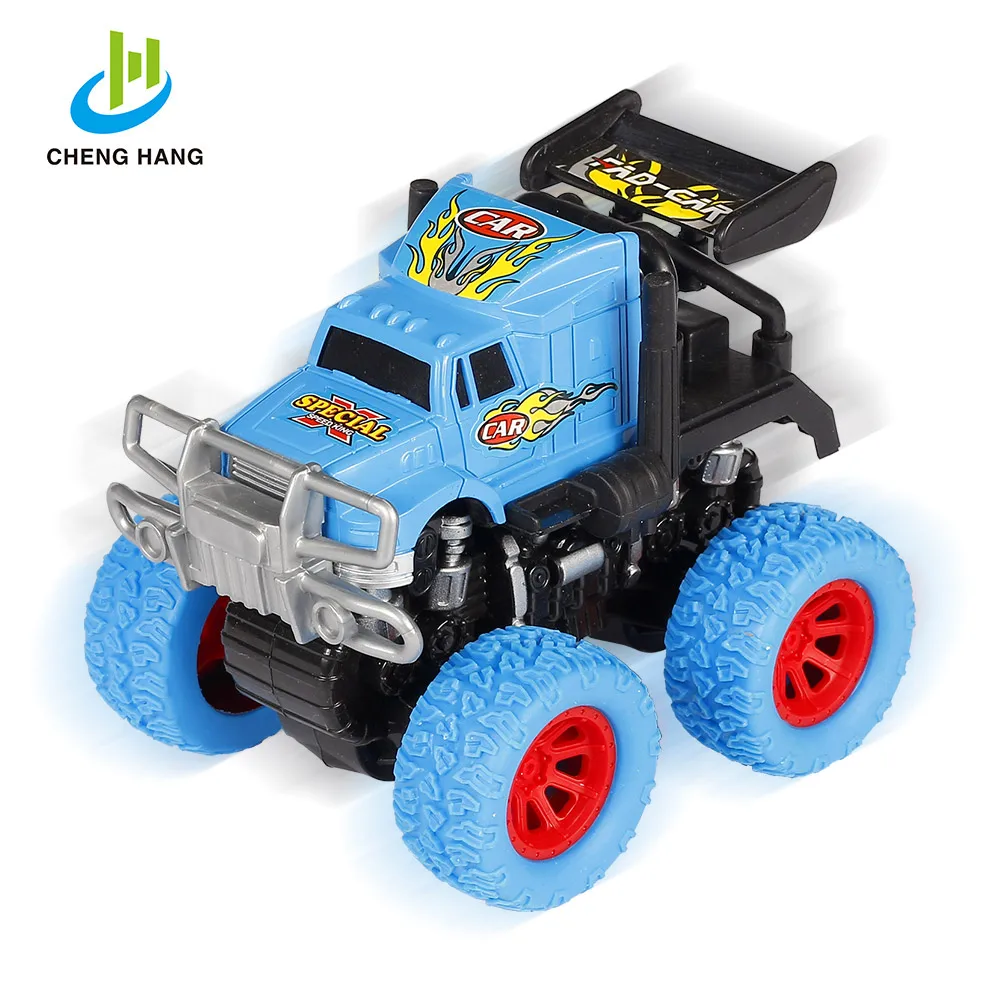 
wholesale truck diecast model games cars kids 4WD Color Wheel Friction Plastic Off Road scooter mini vintage Trucks toy push car 