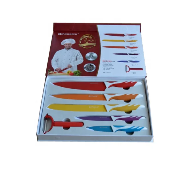 5pcs swiss line knife set royal kitchen knife set stainless steel kitchen knife set