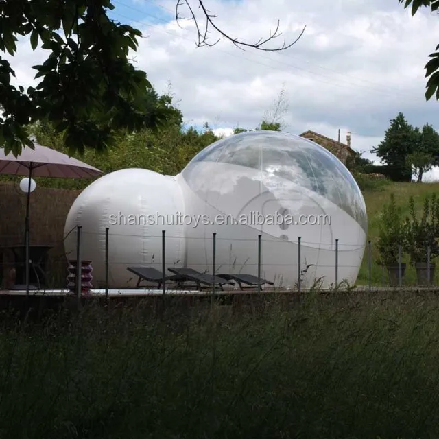 2024 newest outdoor camping inflatable bubble tent, clear inflatable dome tent for sale