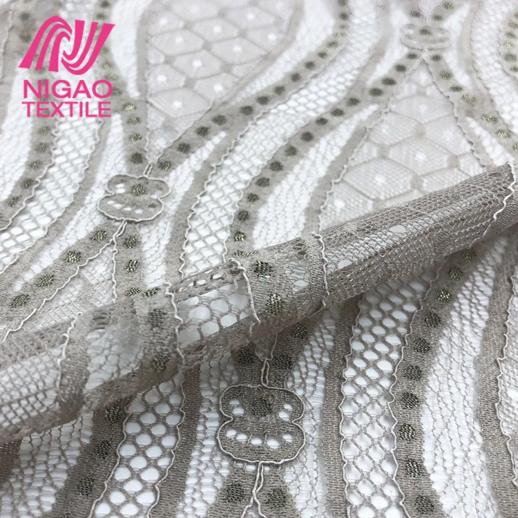 
Customized Romantic style wedding tulle lace flower pattern lace fabric for dress 