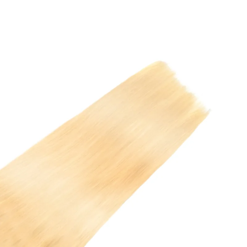 Platinum 613 blonde human hair weave extension braiding golden blonde hair extensions