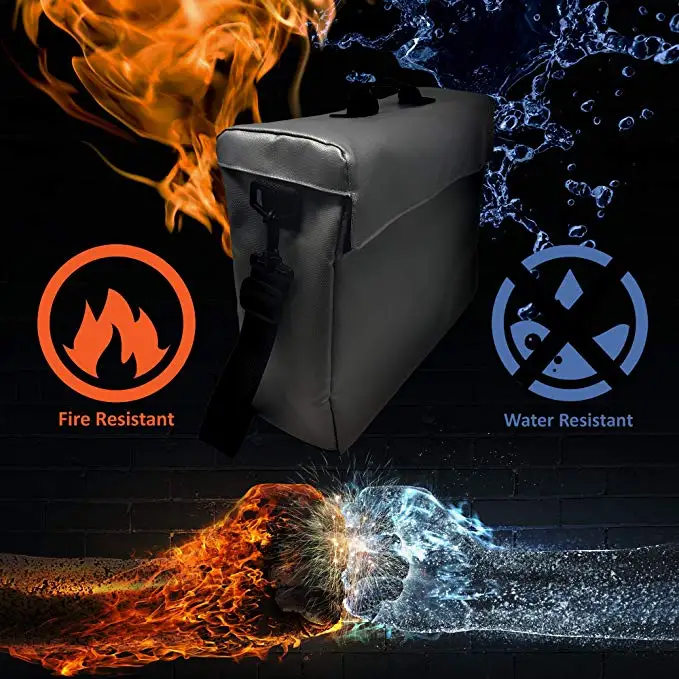 
Fireproof Document Bag Home File Organizer and Fire Resistant Document Holder 