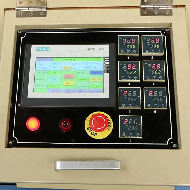 Fully automatic one step PET bottle blowing air compressor blow molding machine