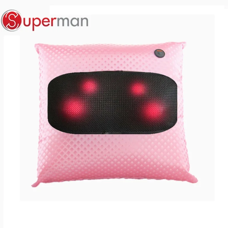 
New products kneading massage cushion with infrared heating used at home bed office chair car seat wireless massage cushion 