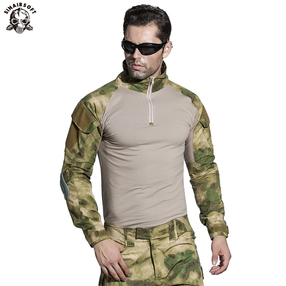 Военная Униформа тактический BDU Охота налокотники армии пеший камуфляж Chlothing одежда для мужчин