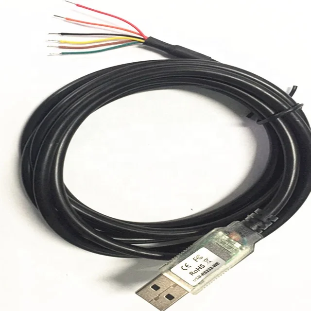  FTDI двойной чип USB кабель USB-RS232-WE-1800-BT 1 8 м провод конец черный преобразователь