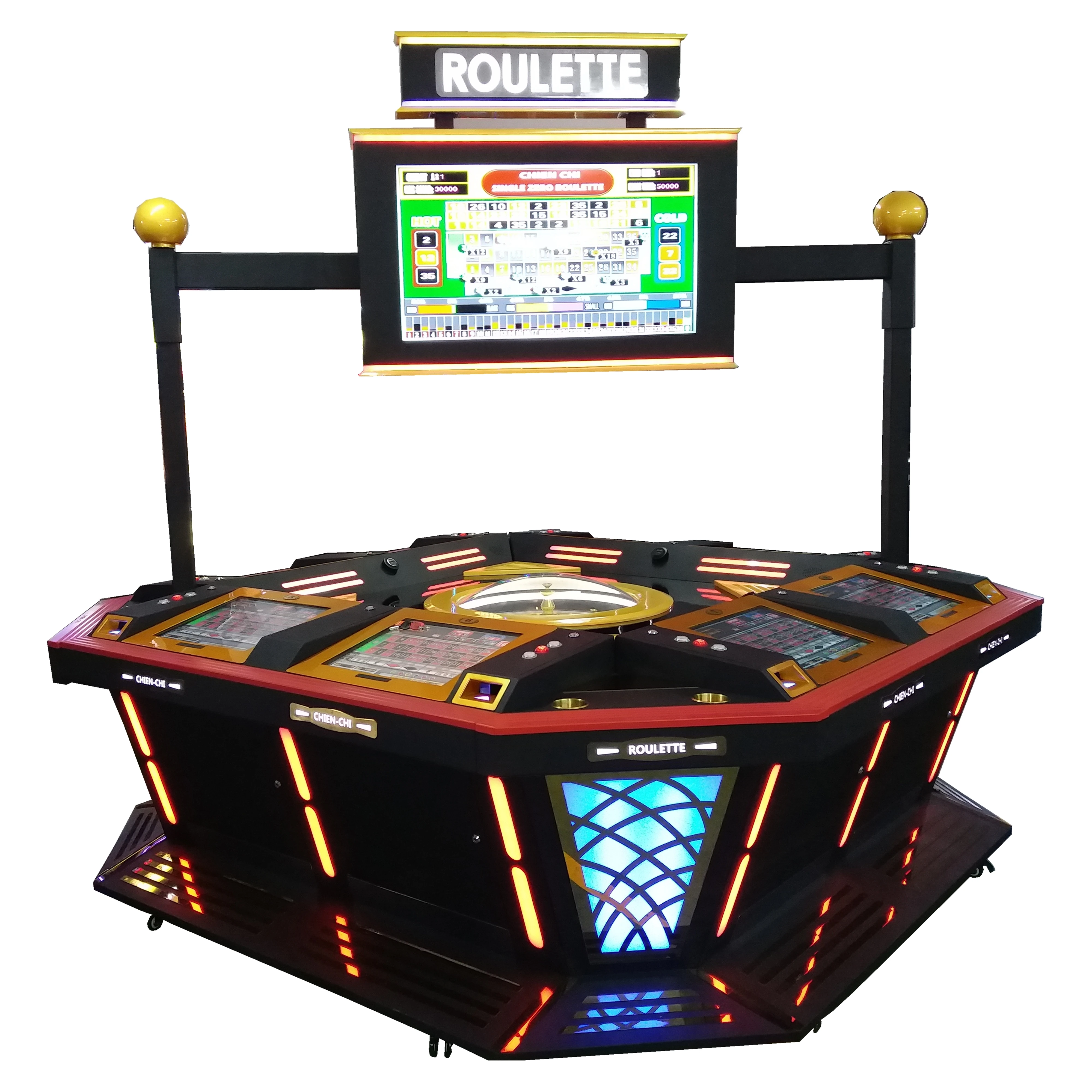 Роскошные для casino EQUIPMENT 8 игроков КАЗИНО РУЛЕТКА колеса видео игры машина цена