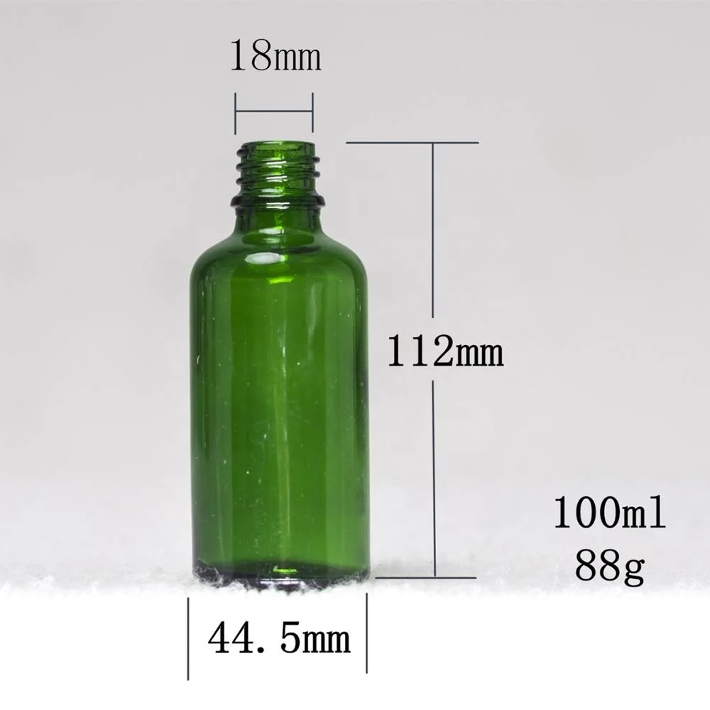 100 ml Green Dropper Glass Bottle