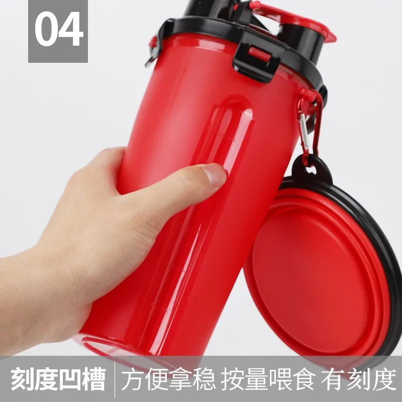 
2019 Pet plastic bottle drinks feeding multifunction set cup folding bowls 