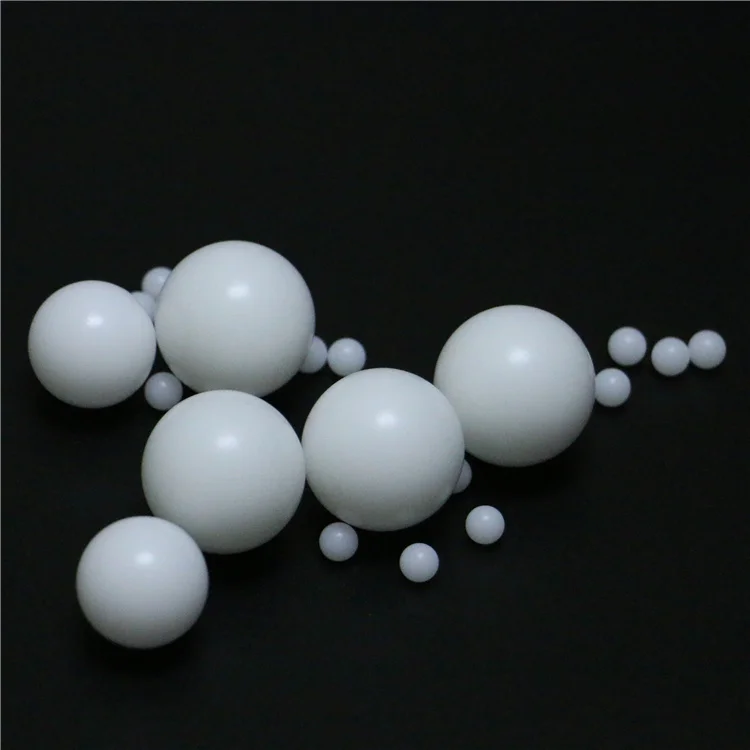 High grade 30mm 60mm PP PTFE POM PA66 HDPE solid  hollow plastic ball