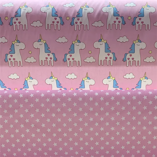 160cm width 133*72 baby bed cloth Unicorn horse printed