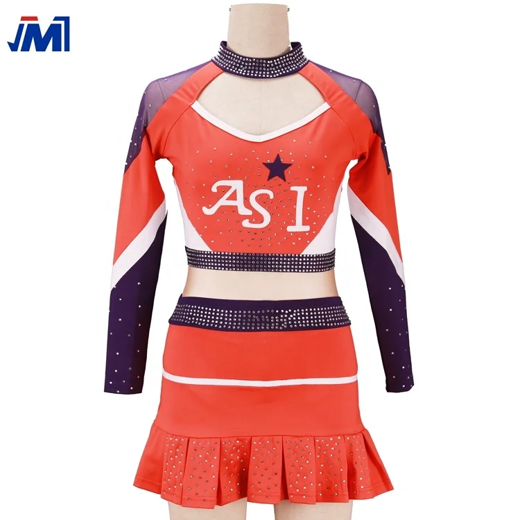 Оптовая продажа от китайского производителя униформа для чарлидинга из спандекса на заказ