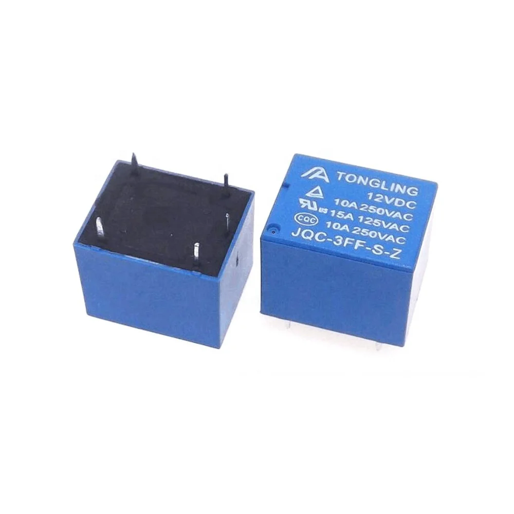 Relay 12V 10A 250VAC JQC-3FF T73 Power Relays New Good Quality Replace SRD-12VDC-SL-C