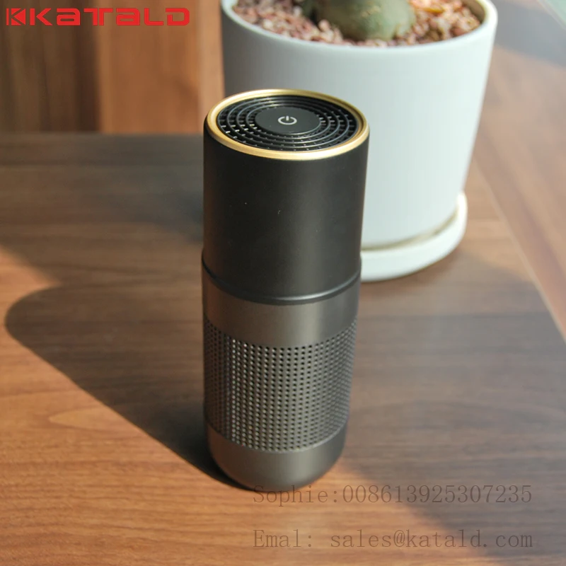 mini portable amway car uv air purifier china with air quality light detection