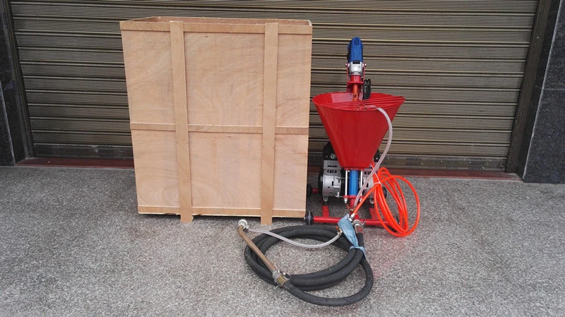 QY-750B semi automatic high pressure electric paint cement mortar spraying machine pump wall building plasteriing