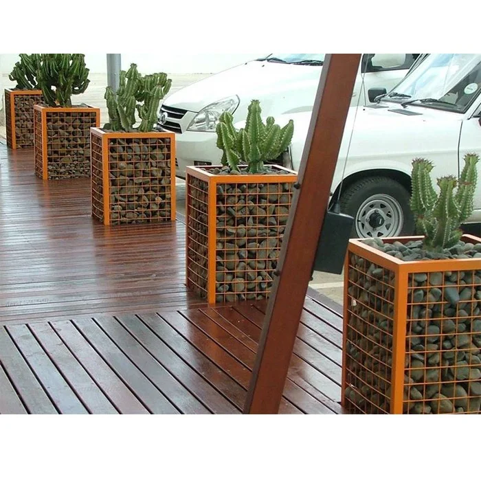 Decorative Gabion Stone Rock Wall and Fence for Driveway Rail Outdoor Garden 5mm Thickness for Residential Backyard