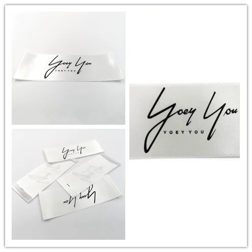 Garment woven label clothes printed label and tags for clothing accessories