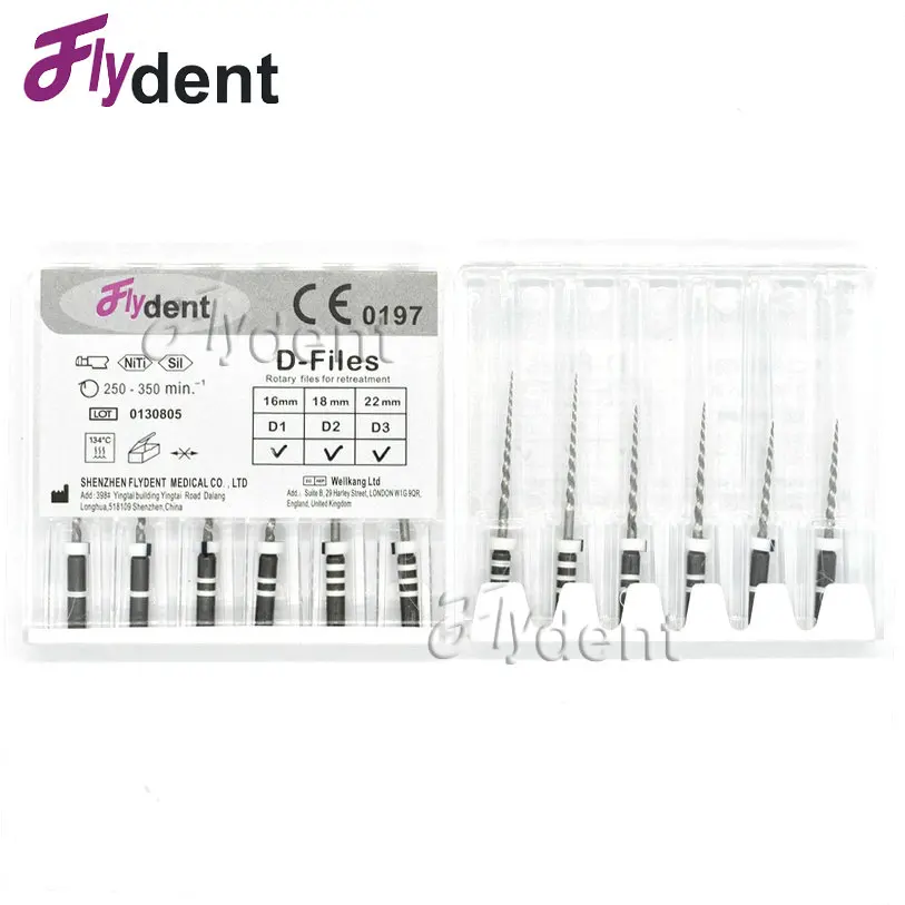 Dental  D files dental rotary Retreatment files  endodontic niti files use for Root canal cleaning dentistry endo instrument