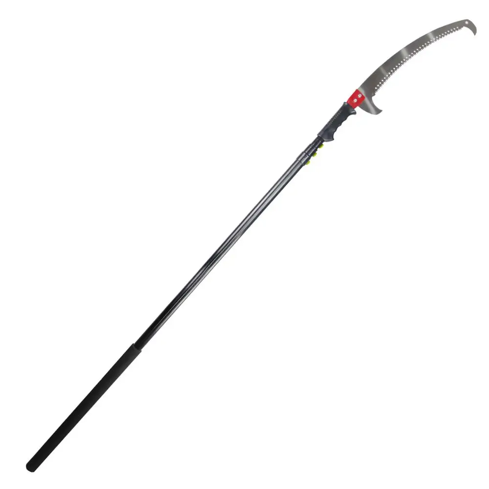 
Extentool long handle tall tree pruner with 24ft/7.2 meters aluminum telescopic extension pole for branch cutting tools 