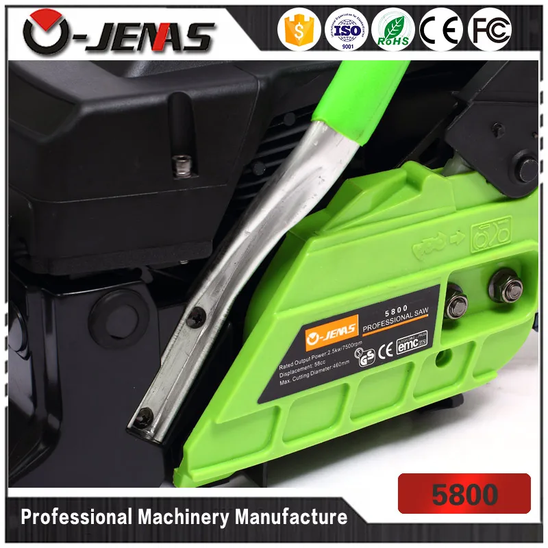 high quality Guangzhou OJENAS excellent quality hot sale 5800 gas chainsaw