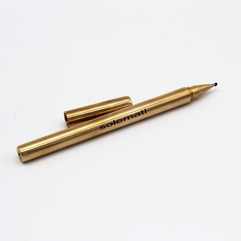 
Custom-made Gift Crafts Luxury Round Brass Metal Pen Stainless Steel Pen 
