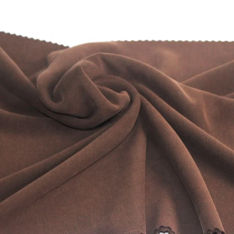 
high-end knitted cupro sand washed fabric 