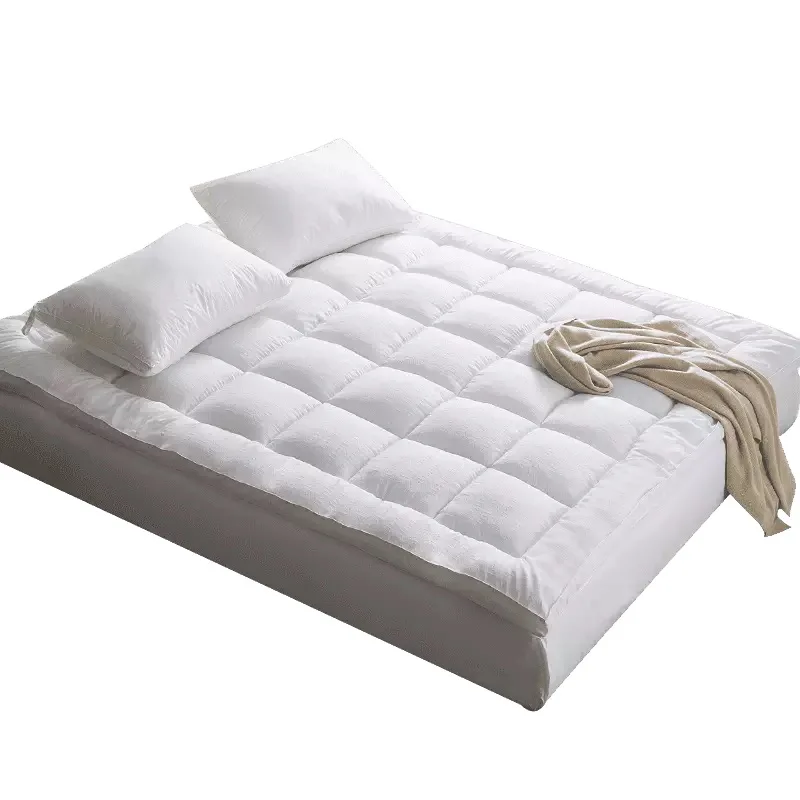 Queen Size Hotel Polyester Feather Bed Mattress Topper Home Furniture Compressed / Rolled up Bedroom Furniture,foam Cotton 5cm