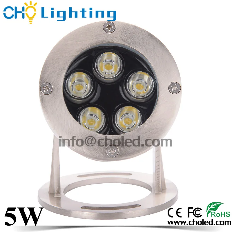 12v 24v ip68 5w led underwater green light for pond pool