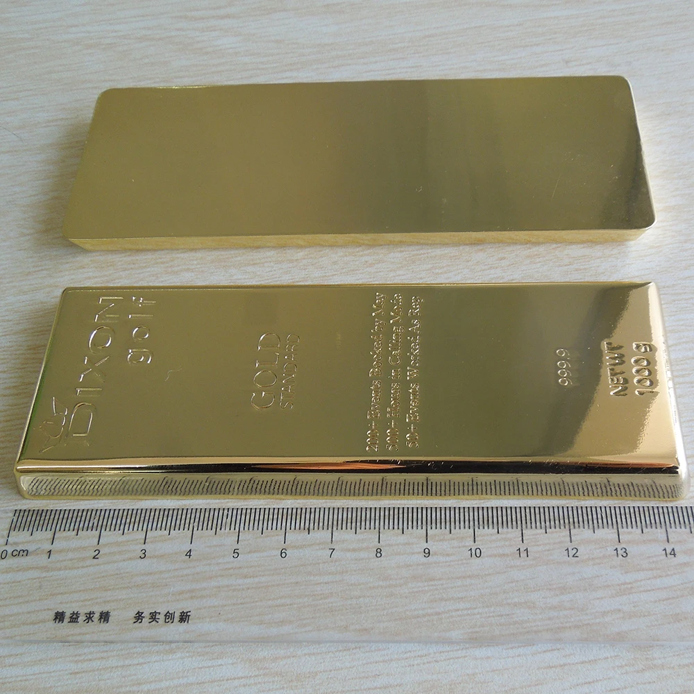 
500g 999.9 gold bar metal paper weight 150x55x10mm 
