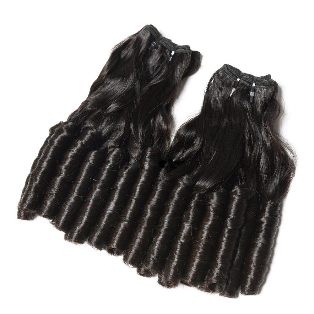 Double Drawn virgin cuticle aligned Funmi curl pissy curl,pixie curly egg curl magic/bouncy curl brazilian human hair bundles