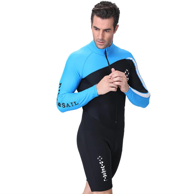 Long sleeves Neoprene Couple One Piece Diving clothes