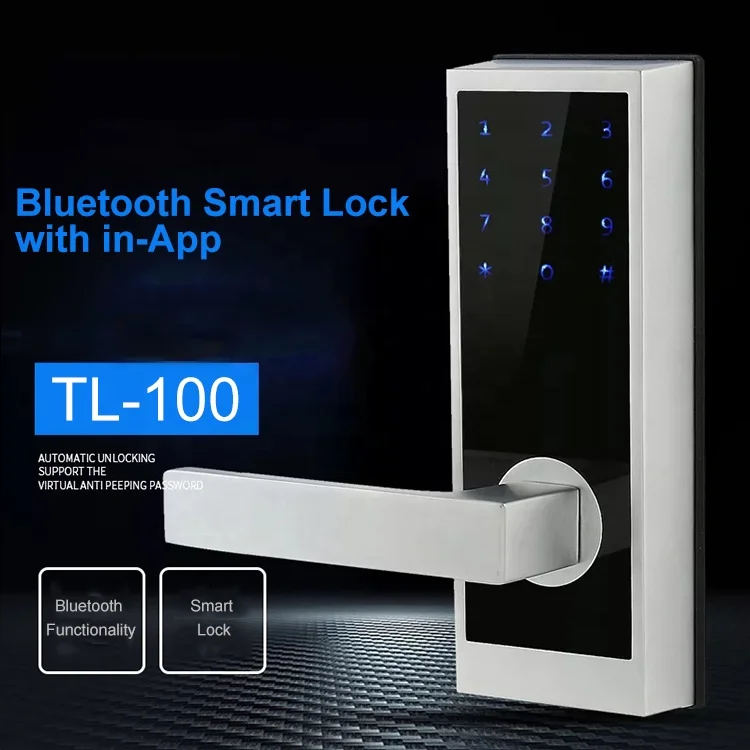 Bluetooth Smart Lock Password Keyless Door Lock with in-App Monitoring, Sending and Managing Unlimited eKeys