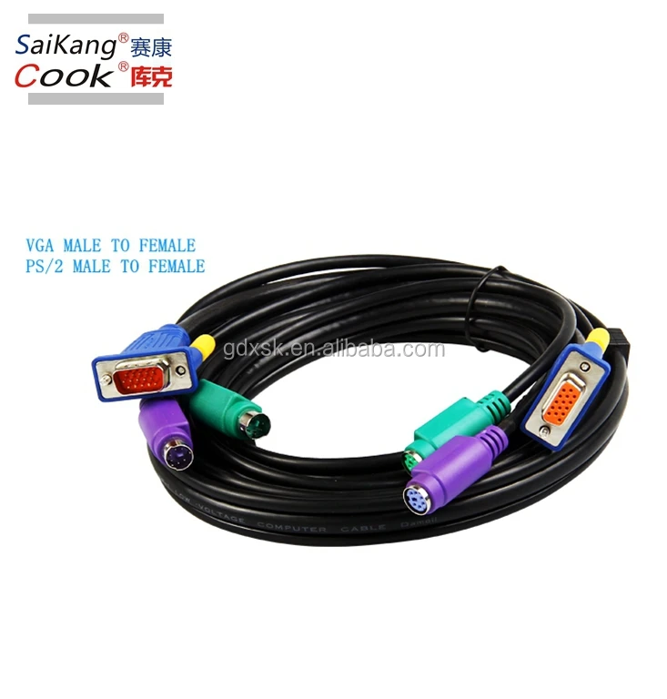 VGA для PS/2 кабеля KVM кабель мышь клавиатура 1,5/3/5 м