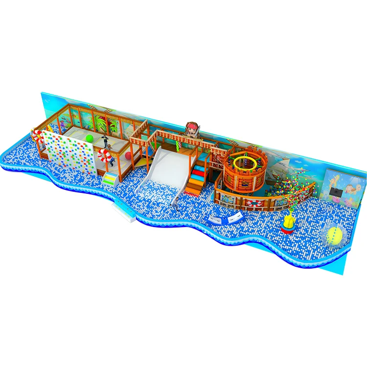 Nannan manufactures prices children indoor playground with ball pit pool slide equipment for kids indoor amusement park