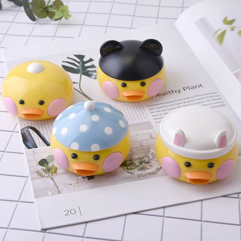 Cartoon cute contact lens case kaida duck  contact lens case wholesales contact lens packaging box