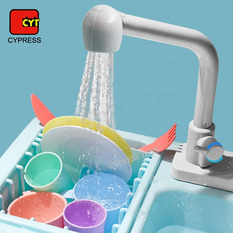 Cocina De Juguete Pretend Play Kitchen Sink Set Toy Tableware Toy For Kids