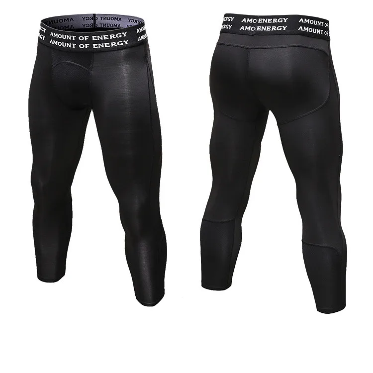 Модные сухие мужские Компрессионные спортивные брюки Baselayer леггинсы для бега