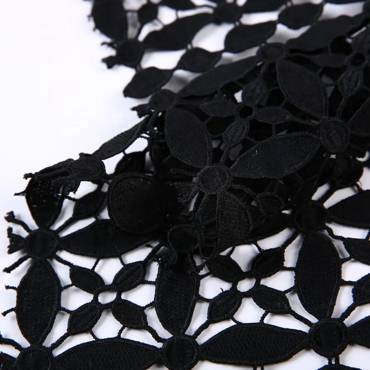 HA-13905 Yarn 100% polyester embroidery knitted luxury dress New York wholesale fabric lace