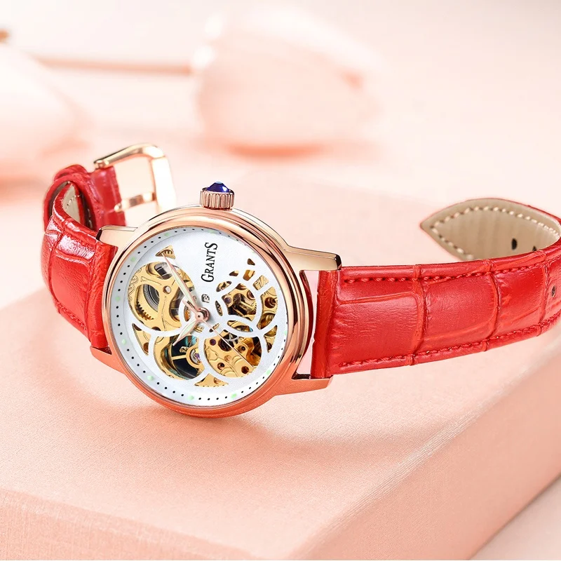 ENLOONG Grants Series mechanical skeleton watches women wrist luxury watch custom logo women ladies watches brands luxury 2019