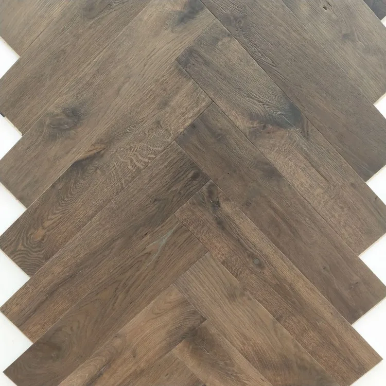 
Engineered Prime Chevron Parquet Grey White Washed Oak parquet tile 
