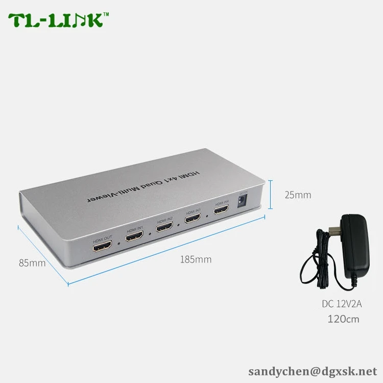 1080 P 4 in1HDMI коммутатор 4 вход 1 HDMI 4x1 hdmi quad multiviewer