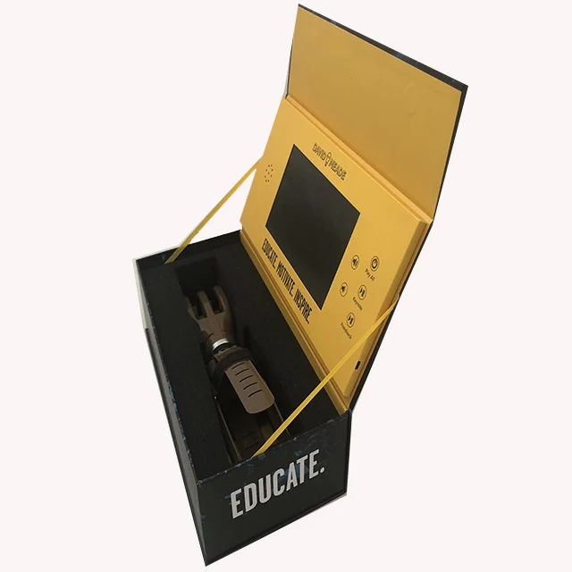 
memory lcd video brochure gift box 