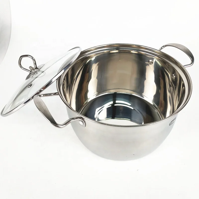 Japanese style 4 pcs High Quality Stainless Steel Cookware Set Induction Hot Pot Cooking Pot