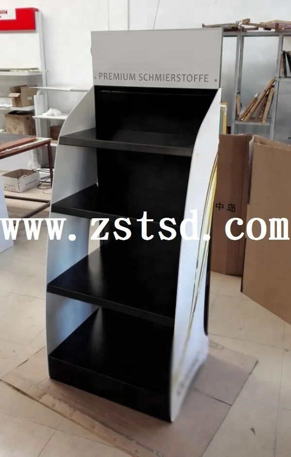 Wood Essential Motor Oil Display Rack,shop Display Furniture