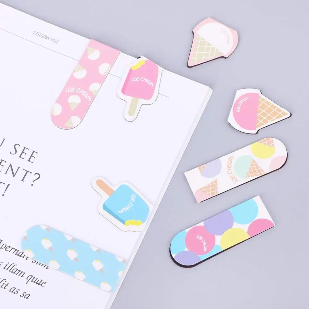 High quality the summer theme print magnet bookmarks