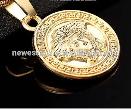 
Top Quality club head Pendant Necklaces For Men 2017 Hot Hiphop Jewelry Gold Plated Luxury Accessories bracelet 